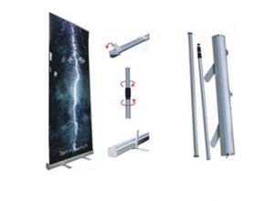 Standee cuốn nhôm tăng độ